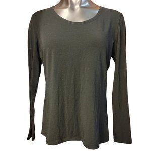 32 Degreez Heat Women's Black Long Sleeve Scoop Neck Tee XL